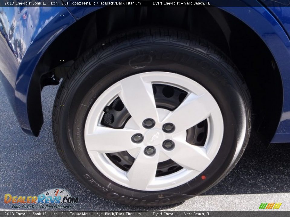 2013 Chevrolet Sonic LS Hatch Blue Topaz Metallic / Jet Black/Dark Titanium Photo #7