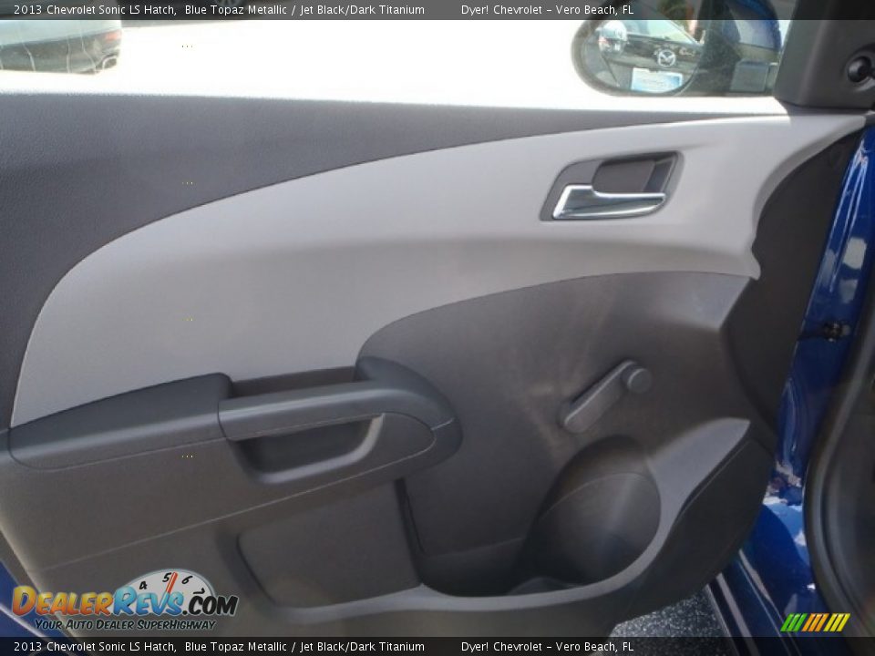 2013 Chevrolet Sonic LS Hatch Blue Topaz Metallic / Jet Black/Dark Titanium Photo #8