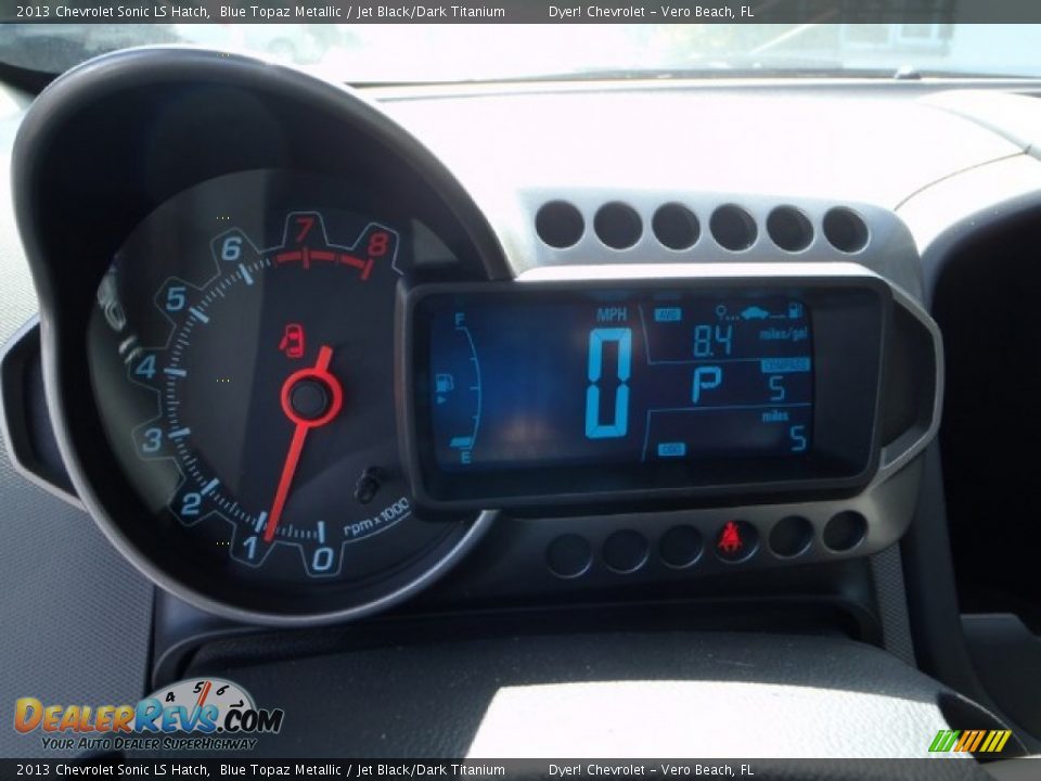 2013 Chevrolet Sonic LS Hatch Blue Topaz Metallic / Jet Black/Dark Titanium Photo #12