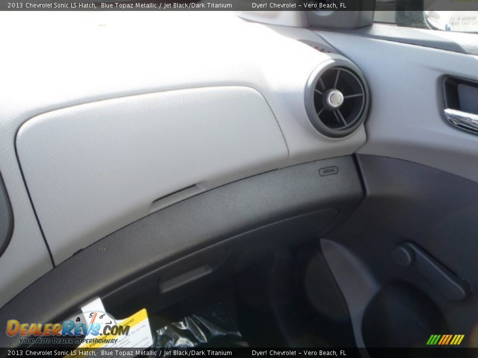 2013 Chevrolet Sonic LS Hatch Blue Topaz Metallic / Jet Black/Dark Titanium Photo #14