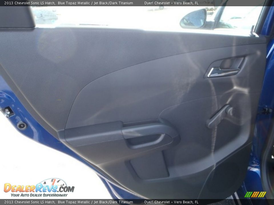 2013 Chevrolet Sonic LS Hatch Blue Topaz Metallic / Jet Black/Dark Titanium Photo #15