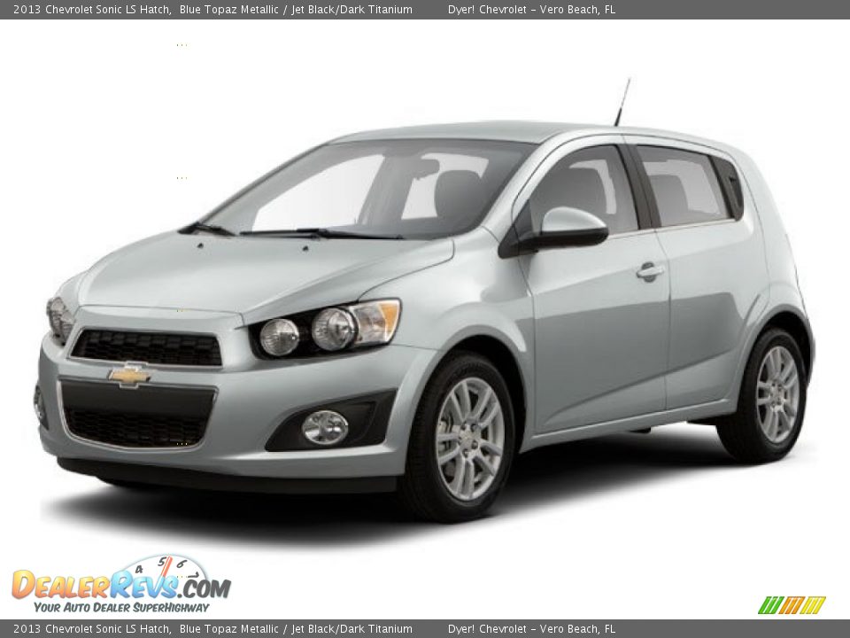 2013 Chevrolet Sonic LS Hatch Blue Topaz Metallic / Jet Black/Dark Titanium Photo #18