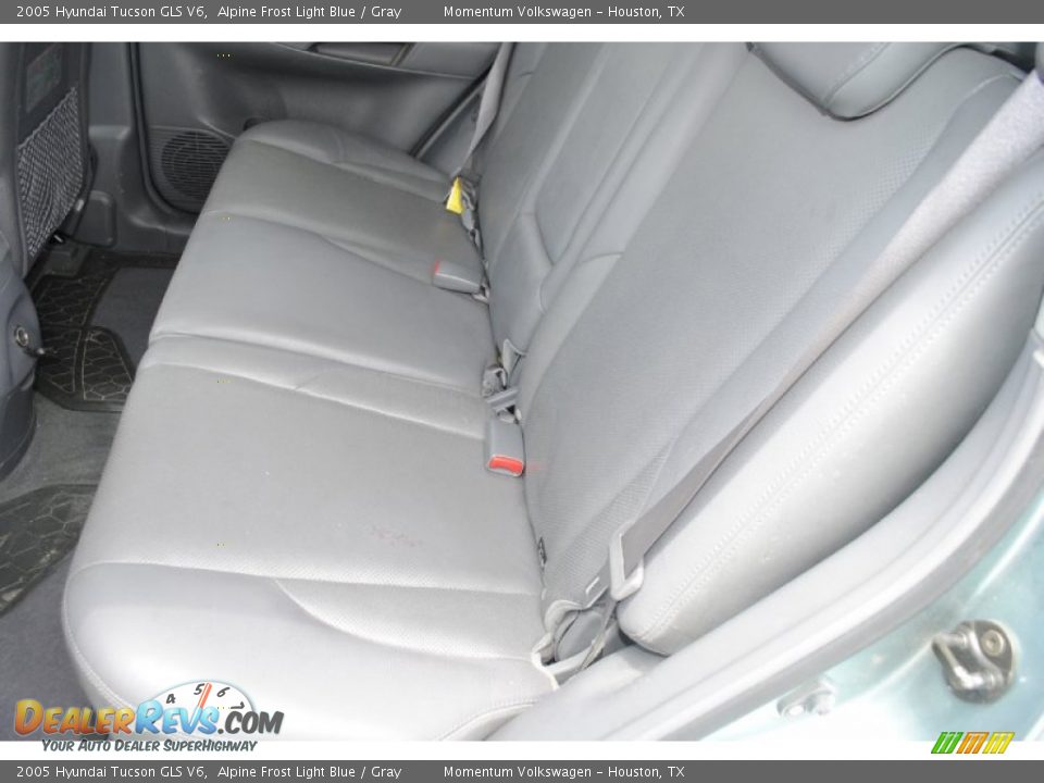 2005 Hyundai Tucson GLS V6 Alpine Frost Light Blue / Gray Photo #13