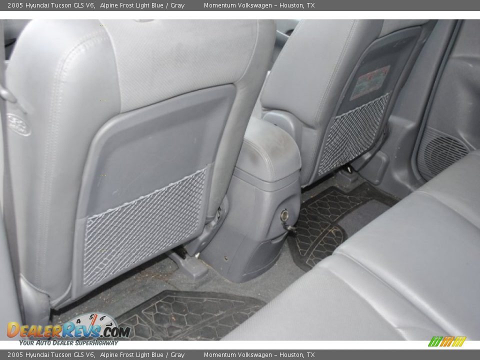 2005 Hyundai Tucson GLS V6 Alpine Frost Light Blue / Gray Photo #14