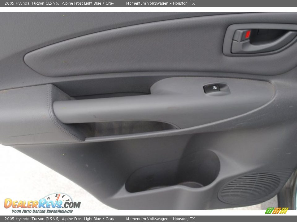 2005 Hyundai Tucson GLS V6 Alpine Frost Light Blue / Gray Photo #15