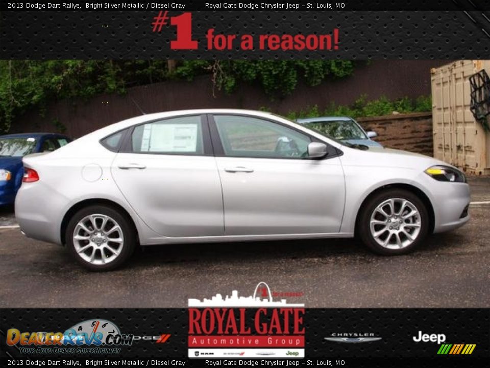2013 Dodge Dart Rallye Bright Silver Metallic / Diesel Gray Photo #1