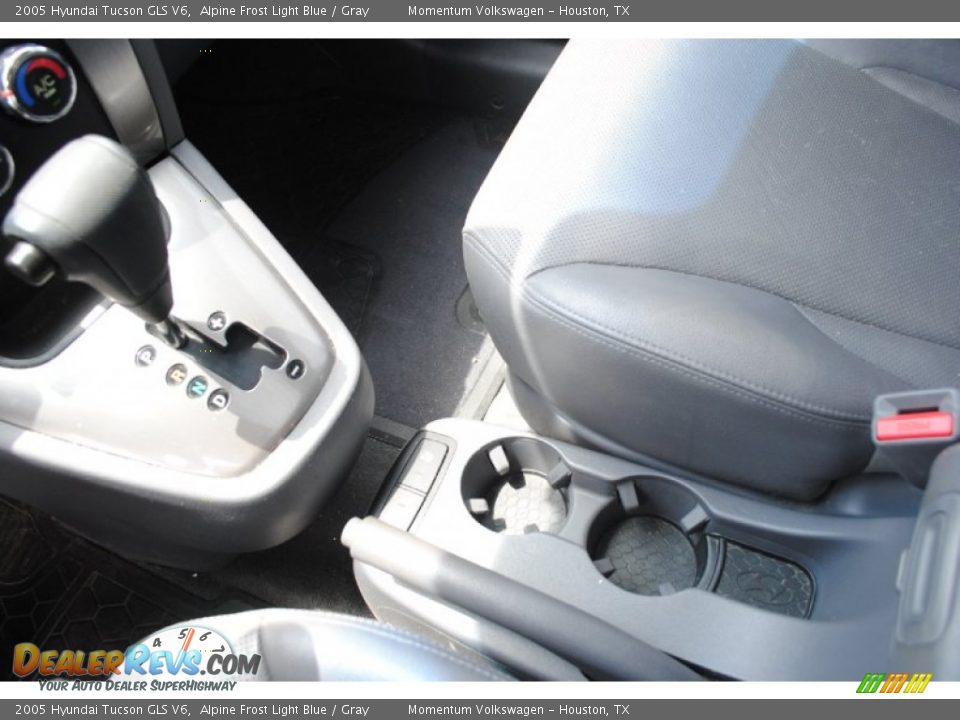 2005 Hyundai Tucson GLS V6 Alpine Frost Light Blue / Gray Photo #20
