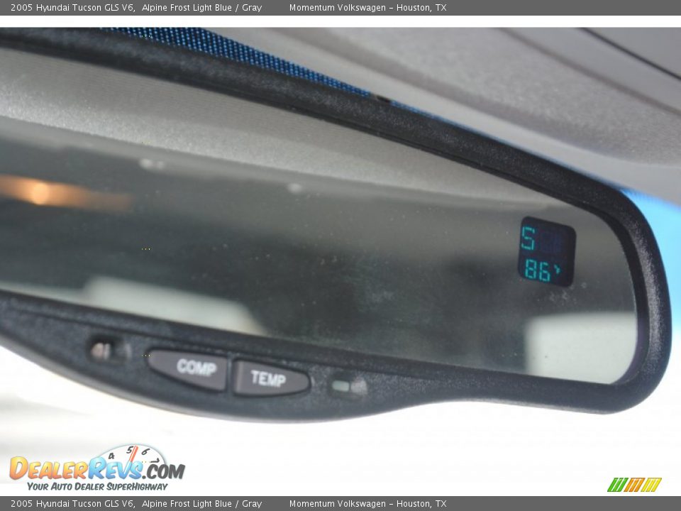 2005 Hyundai Tucson GLS V6 Alpine Frost Light Blue / Gray Photo #21