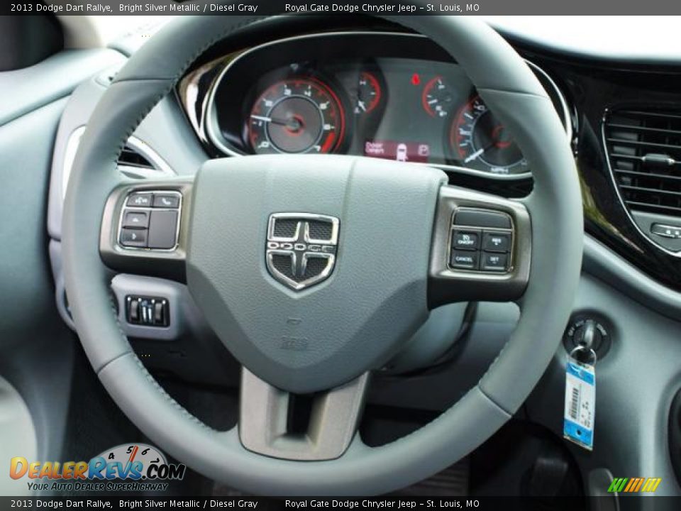 2013 Dodge Dart Rallye Steering Wheel Photo #6