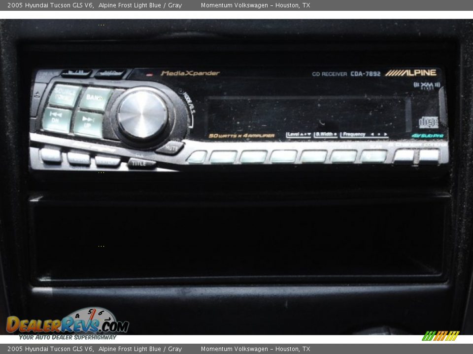 2005 Hyundai Tucson GLS V6 Alpine Frost Light Blue / Gray Photo #23