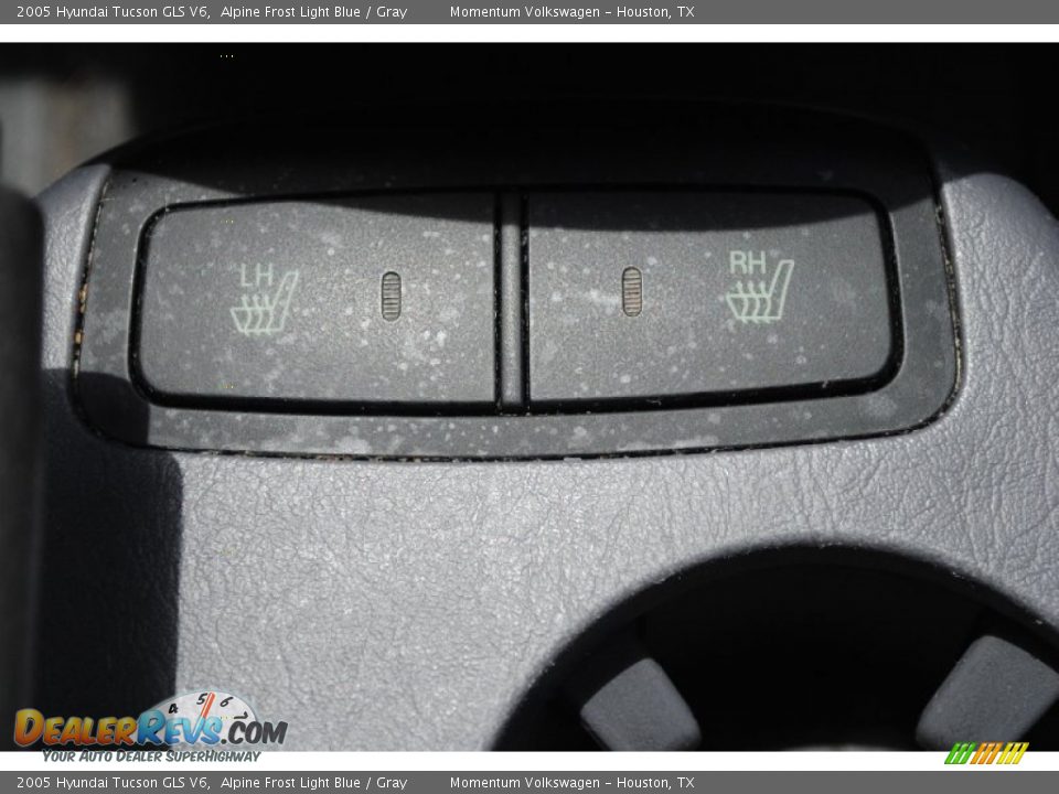 2005 Hyundai Tucson GLS V6 Alpine Frost Light Blue / Gray Photo #25