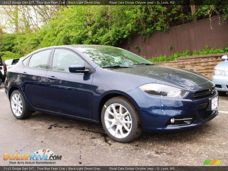 2013 Dodge Dart SXT True Blue Pearl Coat / Black/Light Diesel Gray Photo #2