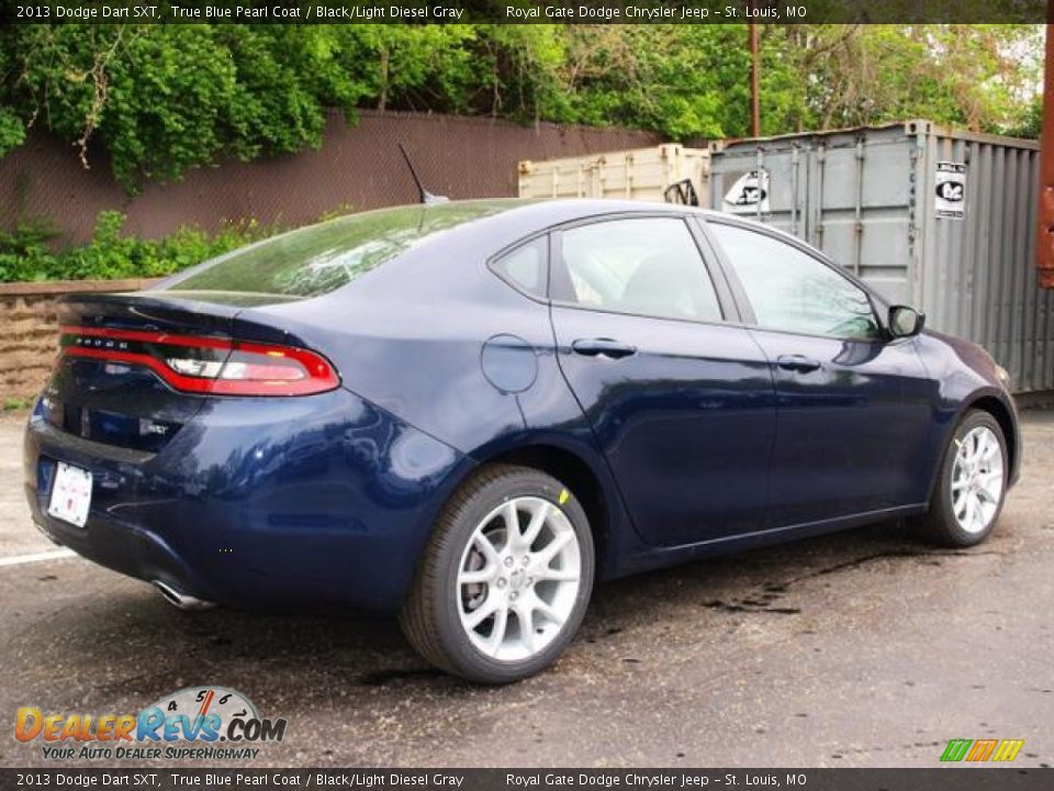 2013 Dodge Dart SXT True Blue Pearl Coat / Black/Light Diesel Gray Photo #3