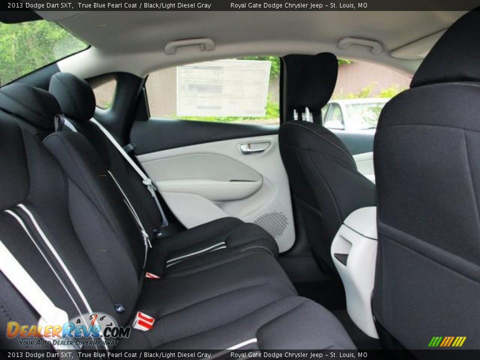 2013 Dodge Dart SXT True Blue Pearl Coat / Black/Light Diesel Gray Photo #4