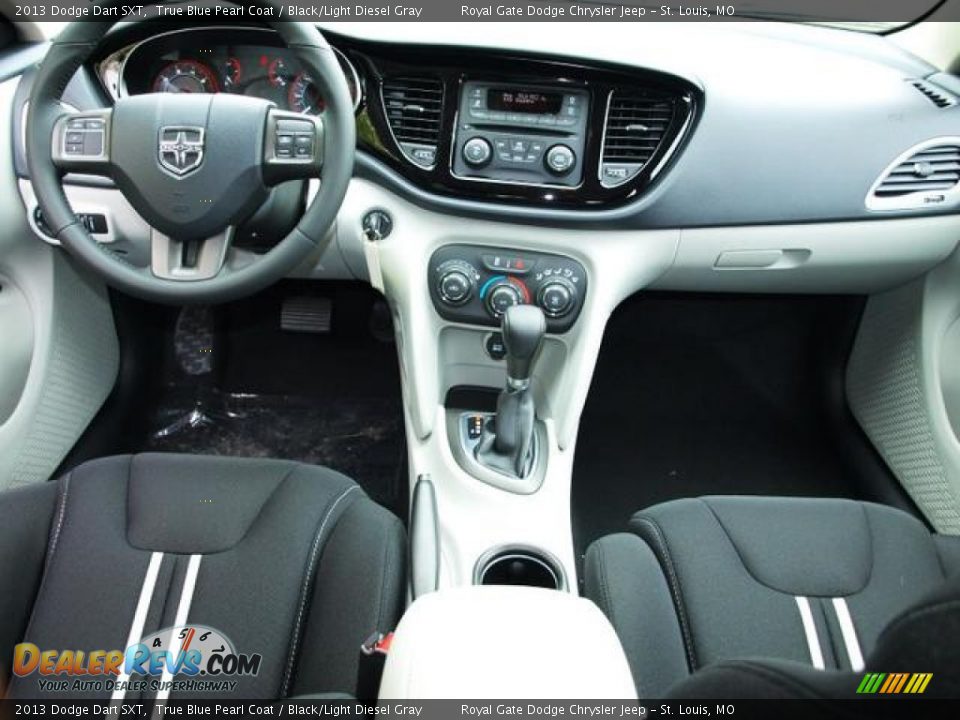 2013 Dodge Dart SXT True Blue Pearl Coat / Black/Light Diesel Gray Photo #5