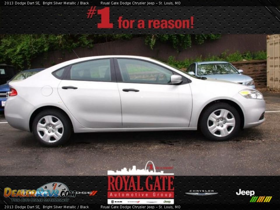 2013 Dodge Dart SE Bright Silver Metallic / Black Photo #1