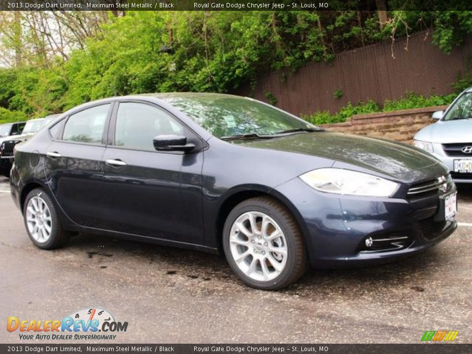2013 Dodge Dart Limited Maximum Steel Metallic / Black Photo #2