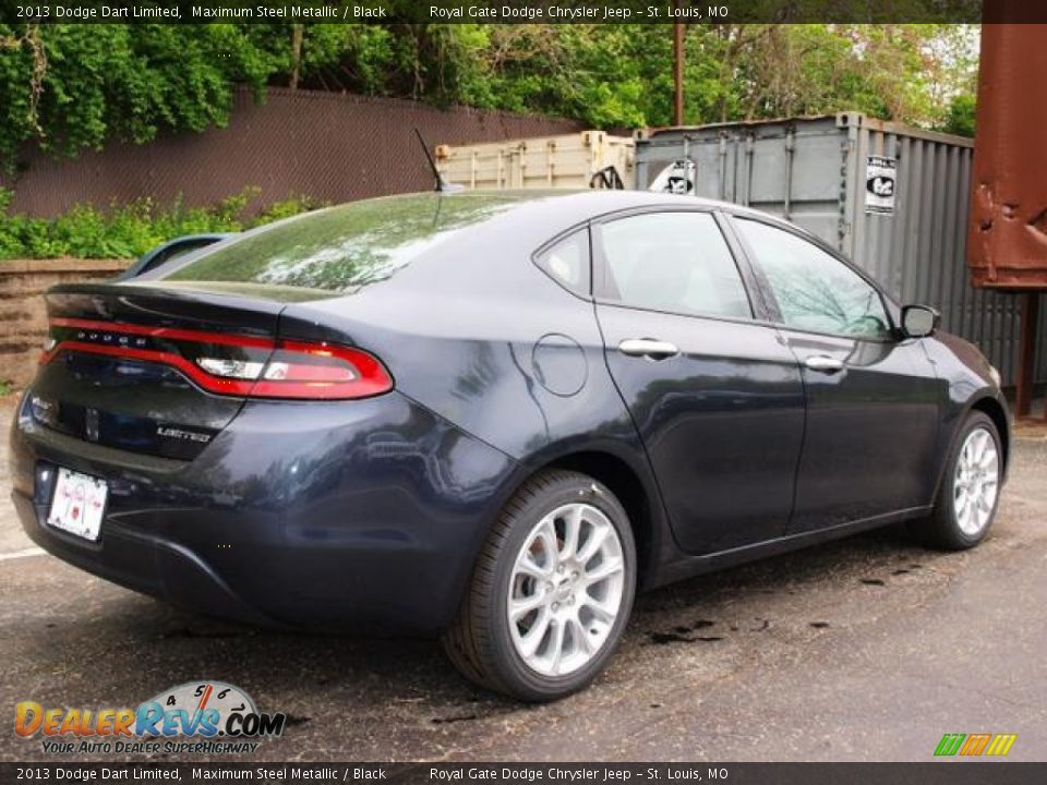 2013 Dodge Dart Limited Maximum Steel Metallic / Black Photo #3