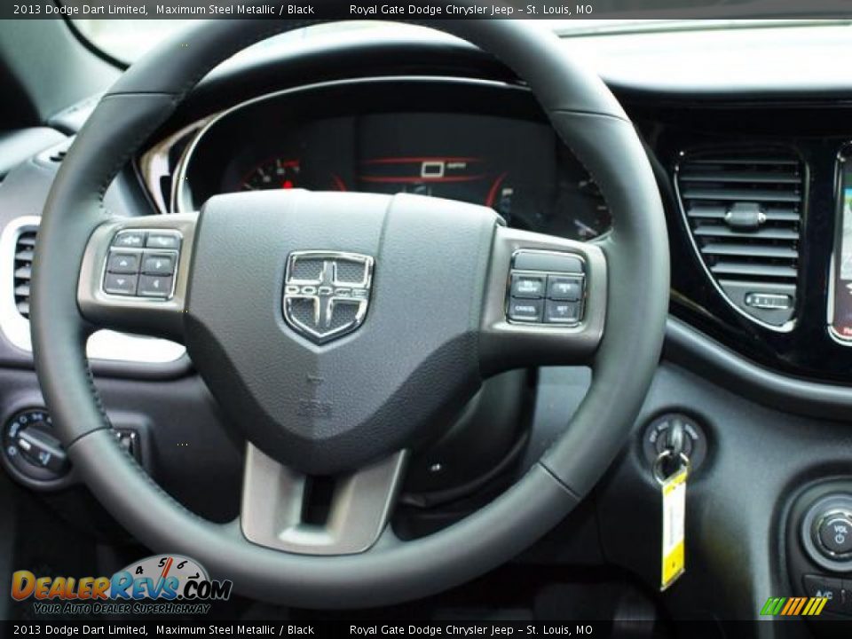2013 Dodge Dart Limited Maximum Steel Metallic / Black Photo #6