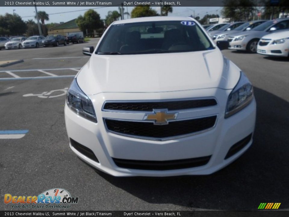 2013 Chevrolet Malibu LS Summit White / Jet Black/Titanium Photo #2