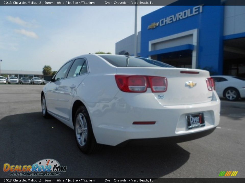 2013 Chevrolet Malibu LS Summit White / Jet Black/Titanium Photo #4