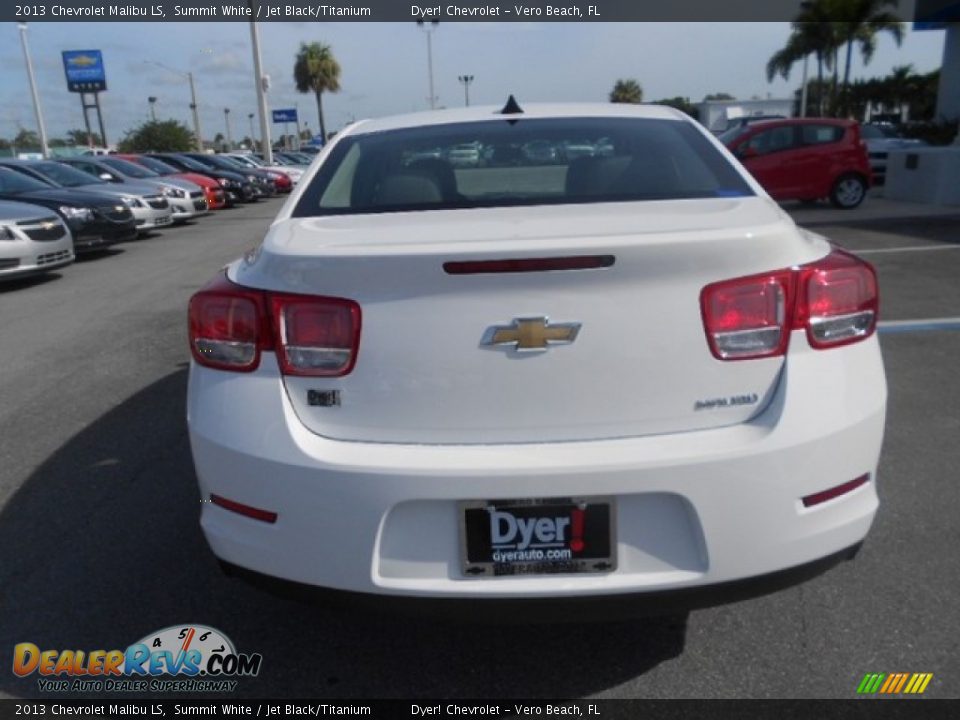 2013 Chevrolet Malibu LS Summit White / Jet Black/Titanium Photo #5