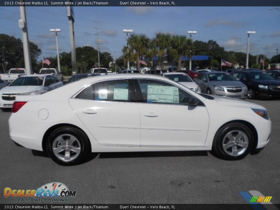 2013 Chevrolet Malibu LS Summit White / Jet Black/Titanium Photo #6