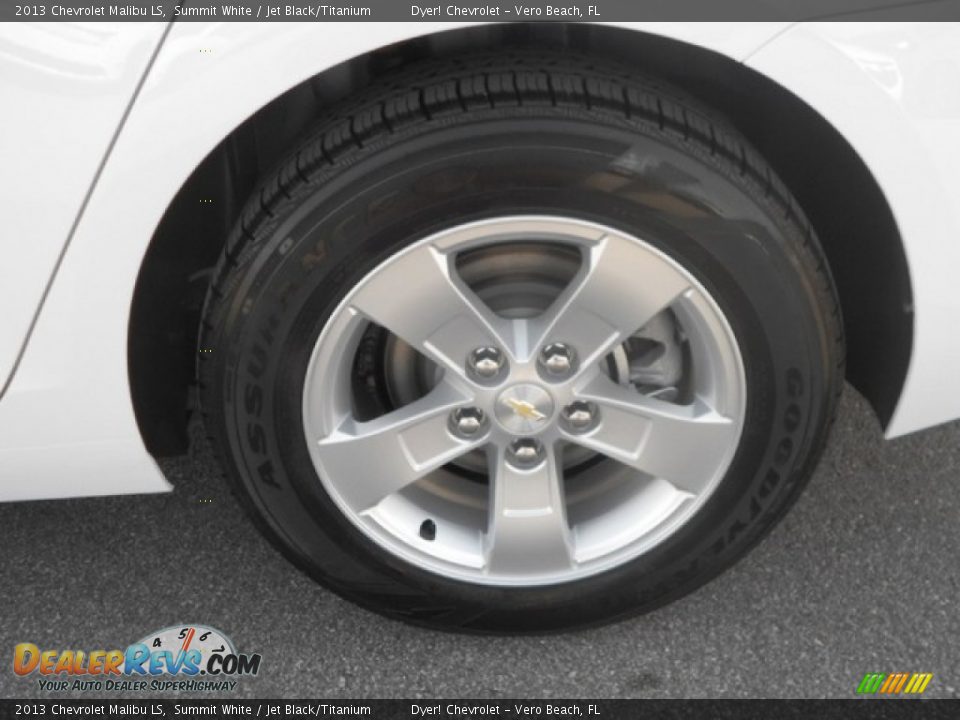 2013 Chevrolet Malibu LS Summit White / Jet Black/Titanium Photo #8