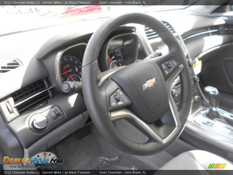 2013 Chevrolet Malibu LS Summit White / Jet Black/Titanium Photo #12