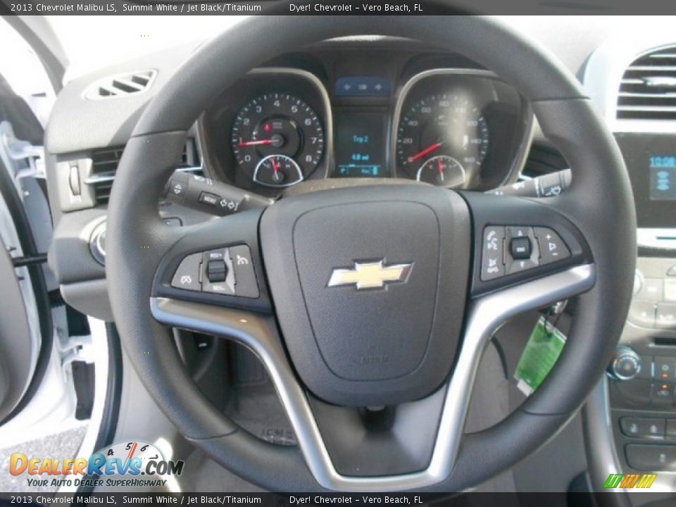 2013 Chevrolet Malibu LS Summit White / Jet Black/Titanium Photo #13