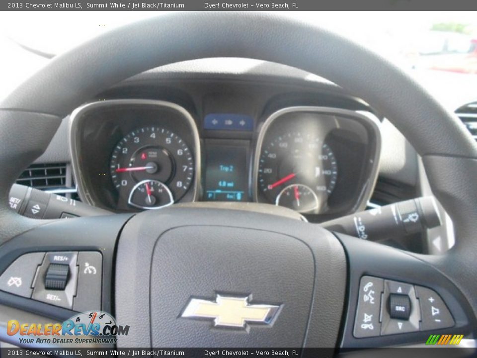 2013 Chevrolet Malibu LS Summit White / Jet Black/Titanium Photo #14