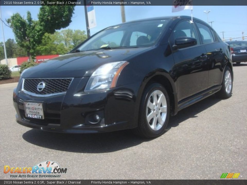 2010 Nissan Sentra 2.0 SR Super Black / Charcoal Photo #1