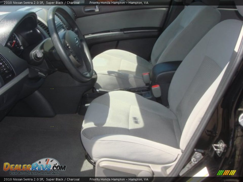 2010 Nissan Sentra 2.0 SR Super Black / Charcoal Photo #9