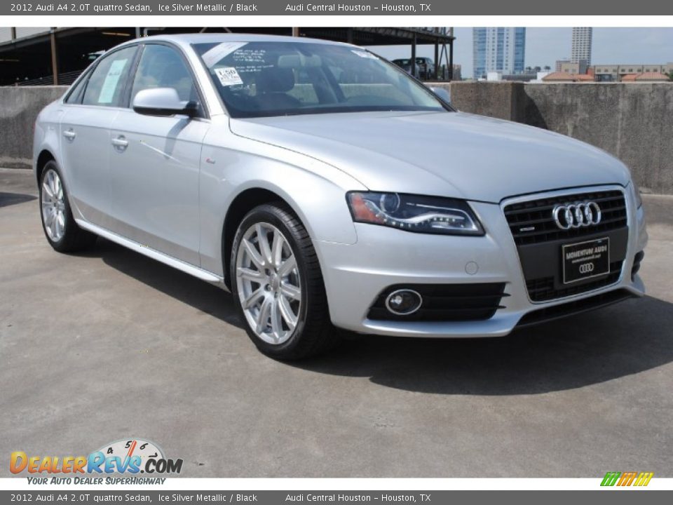 2012 Audi A4 2.0T quattro Sedan Ice Silver Metallic / Black Photo #1