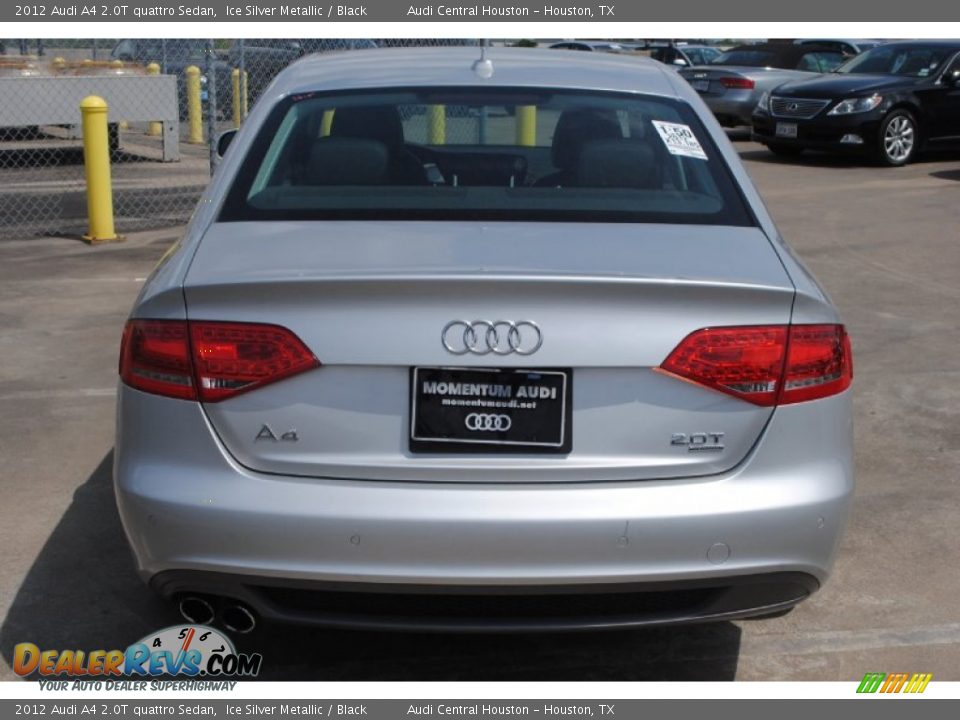 2012 Audi A4 2.0T quattro Sedan Ice Silver Metallic / Black Photo #8