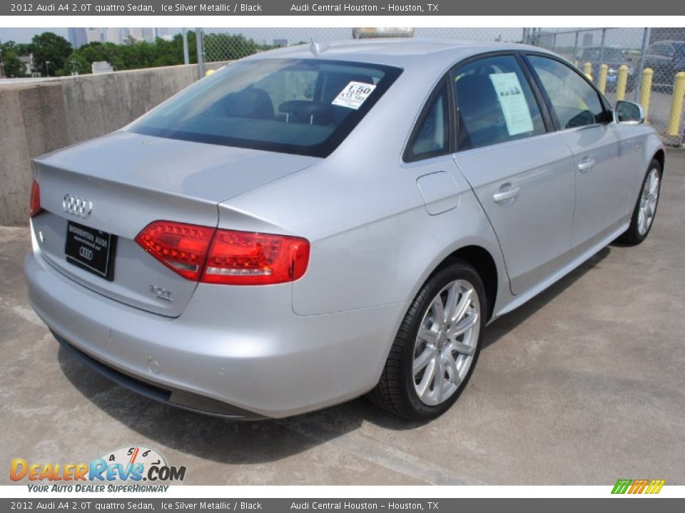 2012 Audi A4 2.0T quattro Sedan Ice Silver Metallic / Black Photo #9