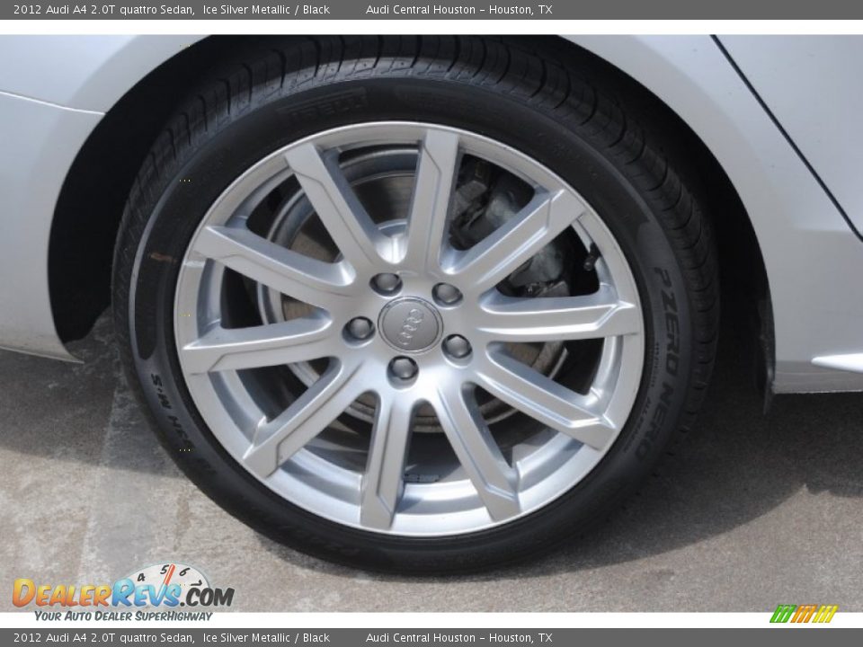 2012 Audi A4 2.0T quattro Sedan Ice Silver Metallic / Black Photo #12