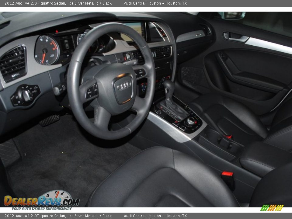 2012 Audi A4 2.0T quattro Sedan Ice Silver Metallic / Black Photo #18
