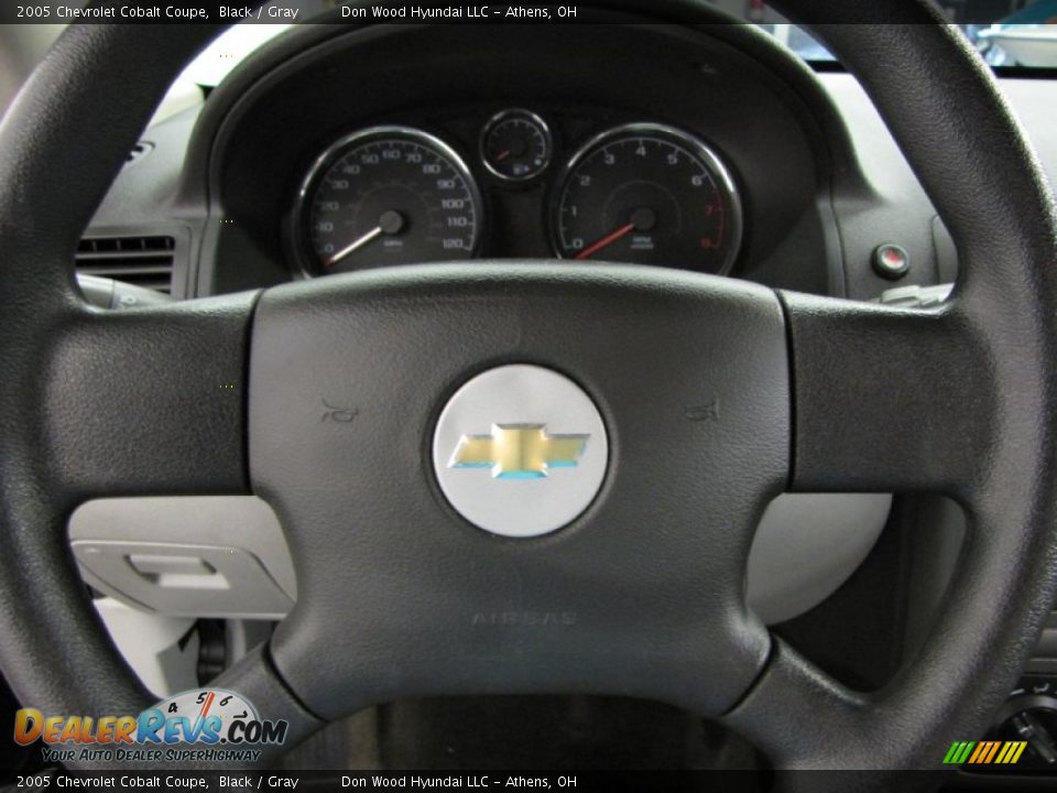 2005 Chevrolet Cobalt Coupe Black / Gray Photo #11