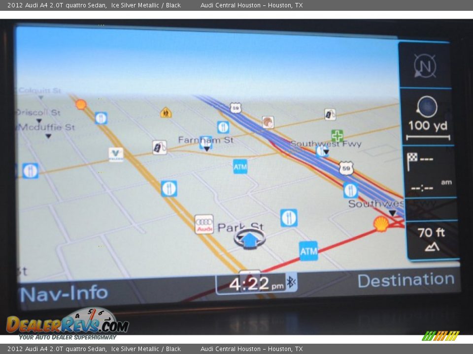 2012 Audi A4 2.0T quattro Sedan Ice Silver Metallic / Black Photo #26