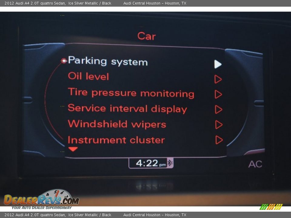 2012 Audi A4 2.0T quattro Sedan Ice Silver Metallic / Black Photo #29