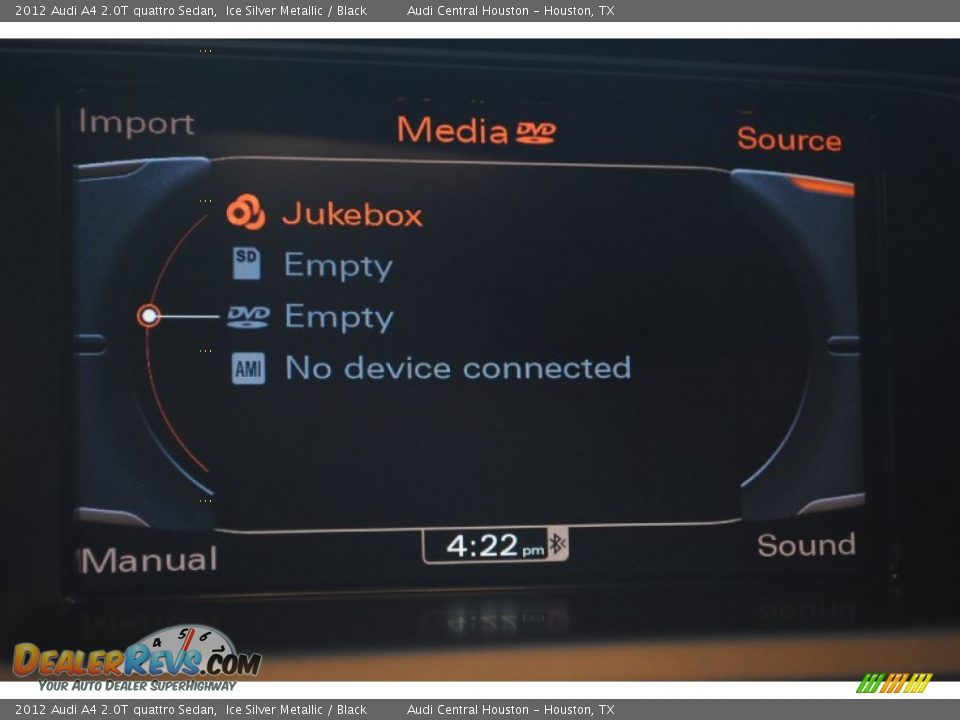 2012 Audi A4 2.0T quattro Sedan Ice Silver Metallic / Black Photo #30