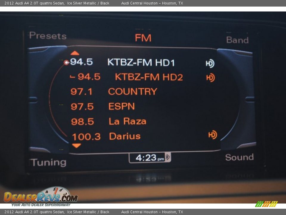 2012 Audi A4 2.0T quattro Sedan Ice Silver Metallic / Black Photo #32