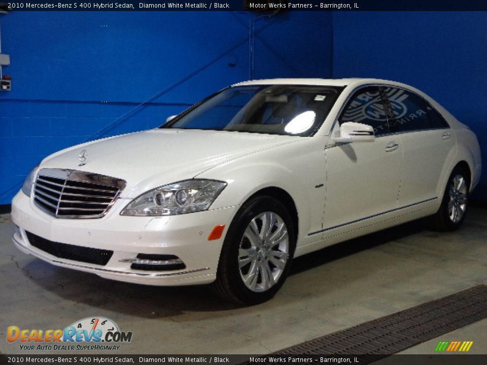 2010 Mercedes-Benz S 400 Hybrid Sedan Diamond White Metallic / Black Photo #3