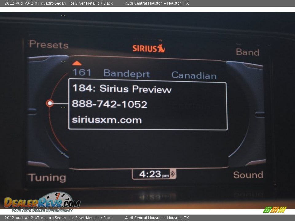 2012 Audi A4 2.0T quattro Sedan Ice Silver Metallic / Black Photo #33