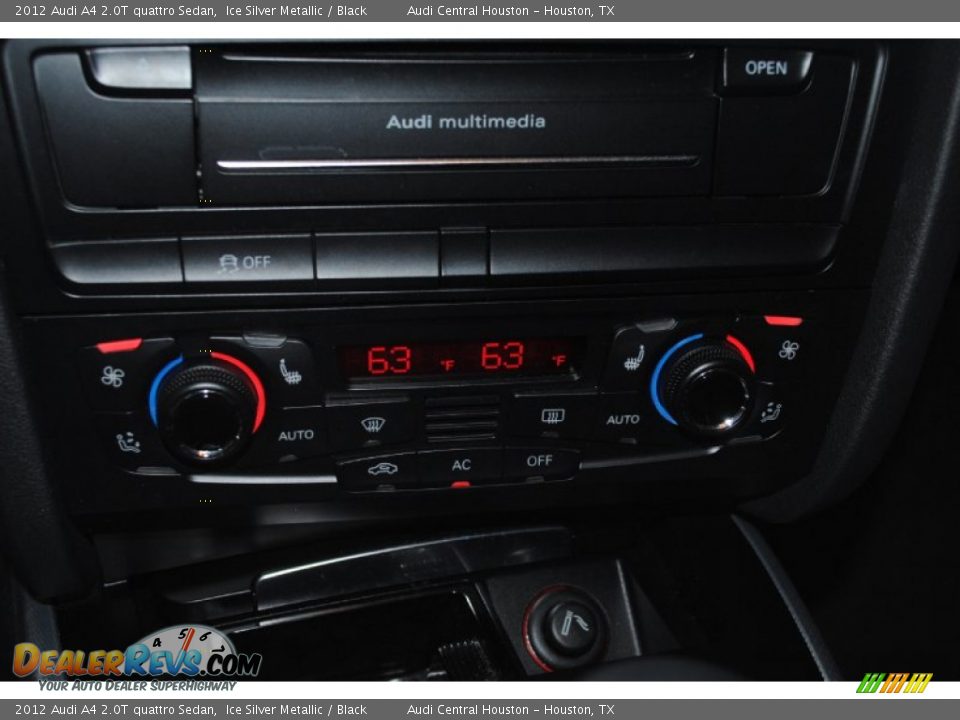 2012 Audi A4 2.0T quattro Sedan Ice Silver Metallic / Black Photo #34