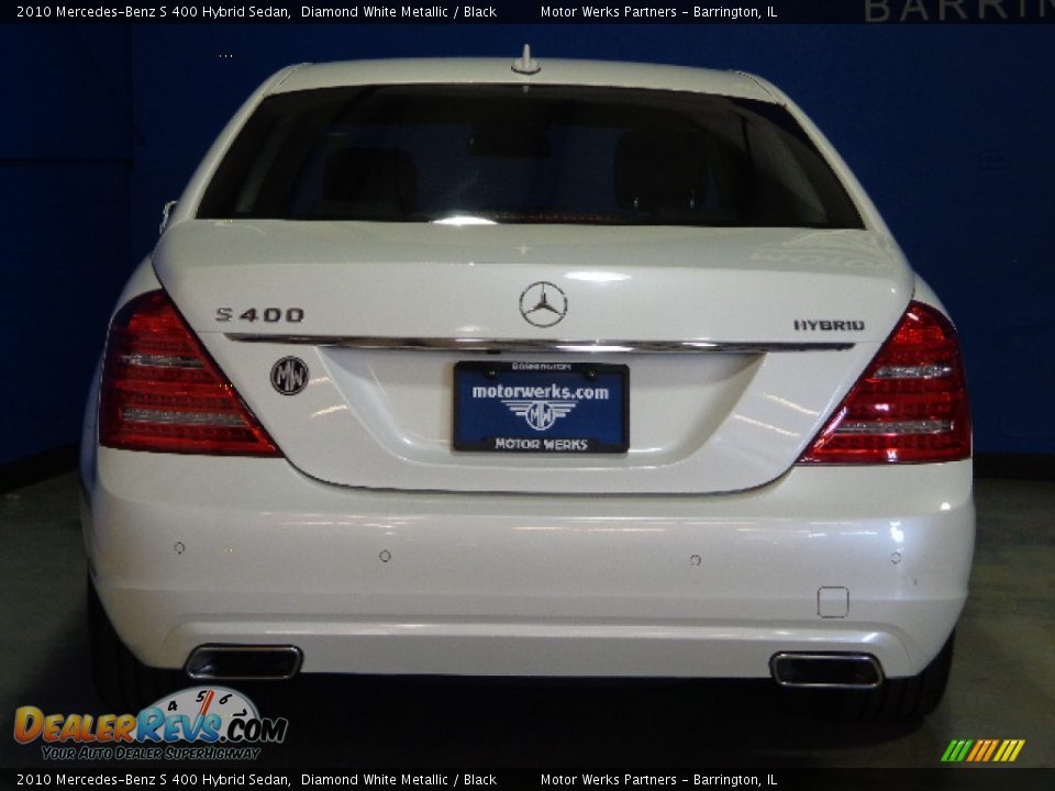 2010 Mercedes-Benz S 400 Hybrid Sedan Diamond White Metallic / Black Photo #5