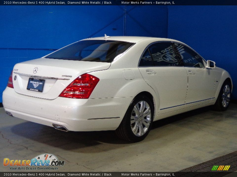 2010 Mercedes-Benz S 400 Hybrid Sedan Diamond White Metallic / Black Photo #6