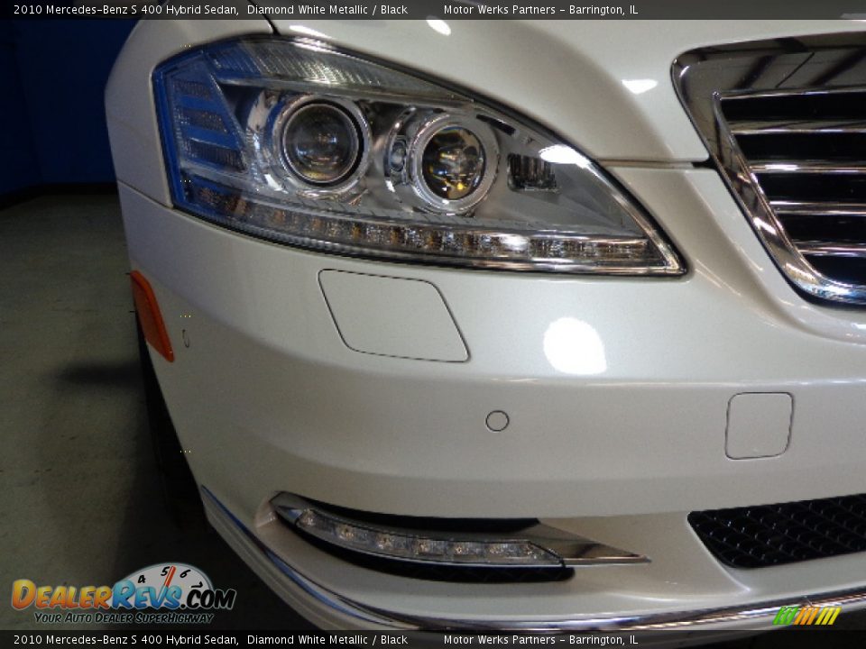 2010 Mercedes-Benz S 400 Hybrid Sedan Diamond White Metallic / Black Photo #7