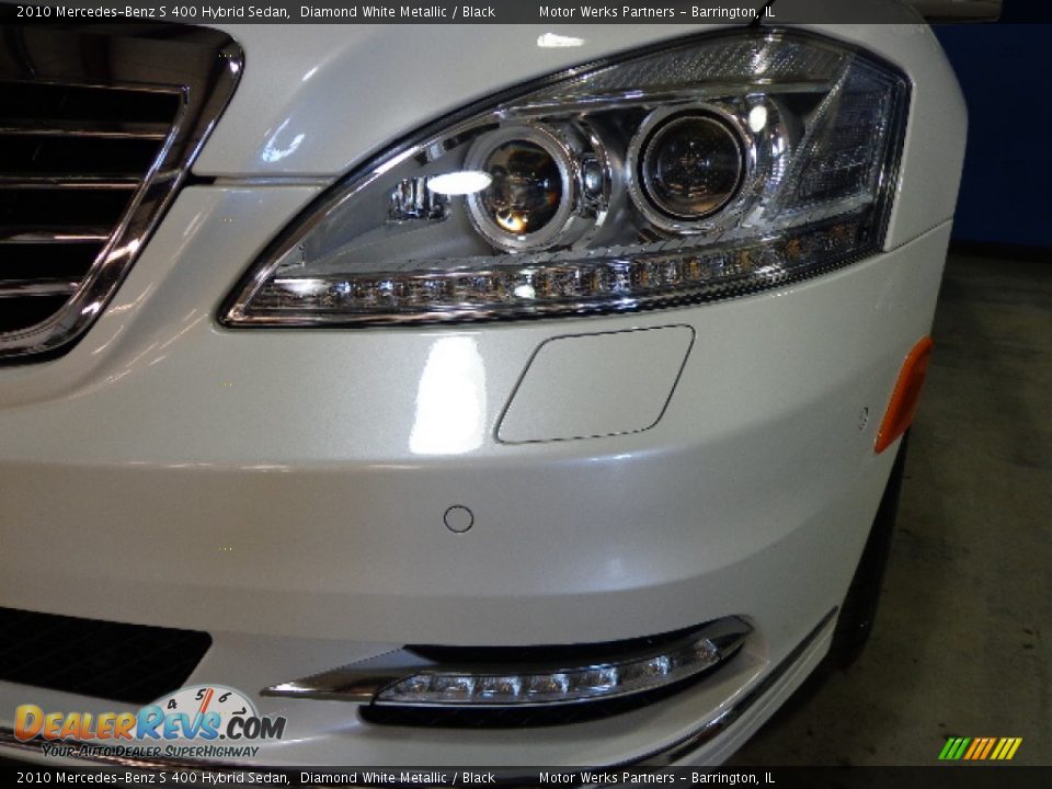 2010 Mercedes-Benz S 400 Hybrid Sedan Diamond White Metallic / Black Photo #8